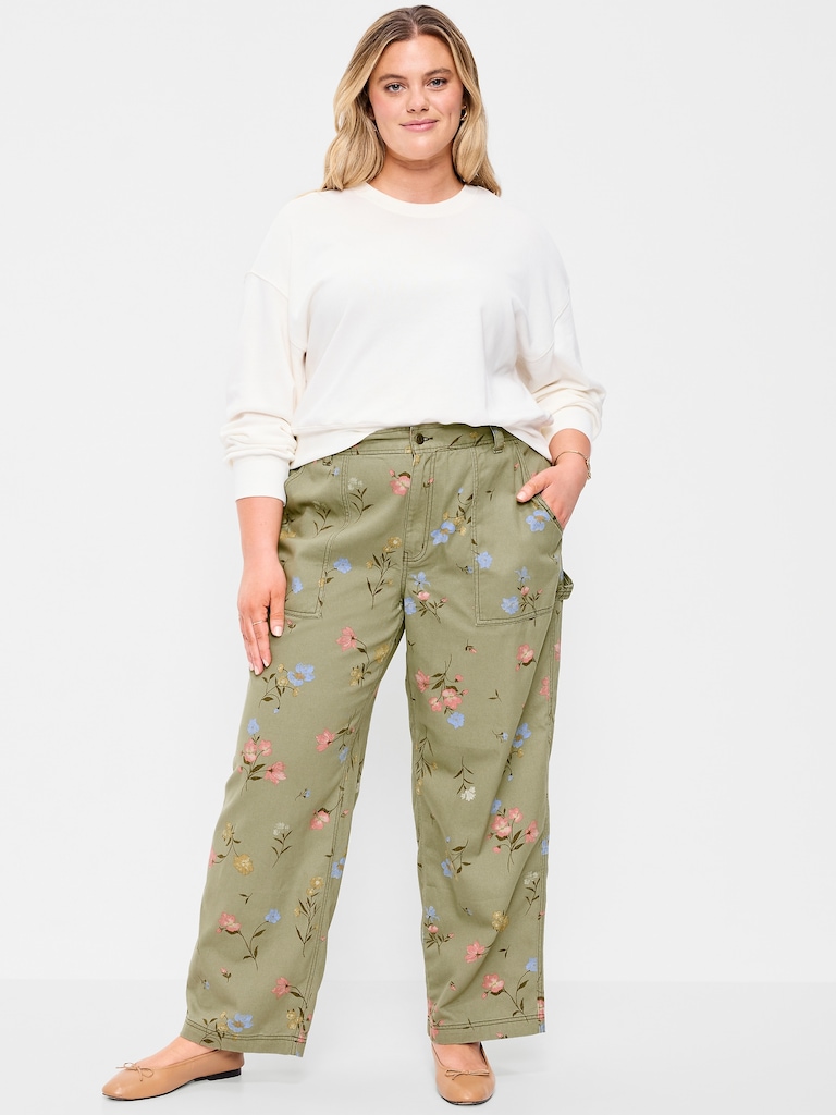 High-Waisted Straight Ankle Pants