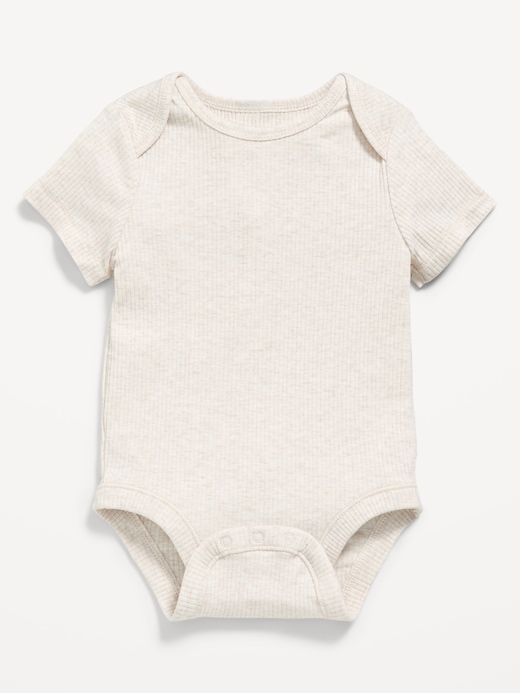 Unisex Unisex Short-Sleeve Ribbed Bodysuit for Baby on clearance at Old Navy — 50% off