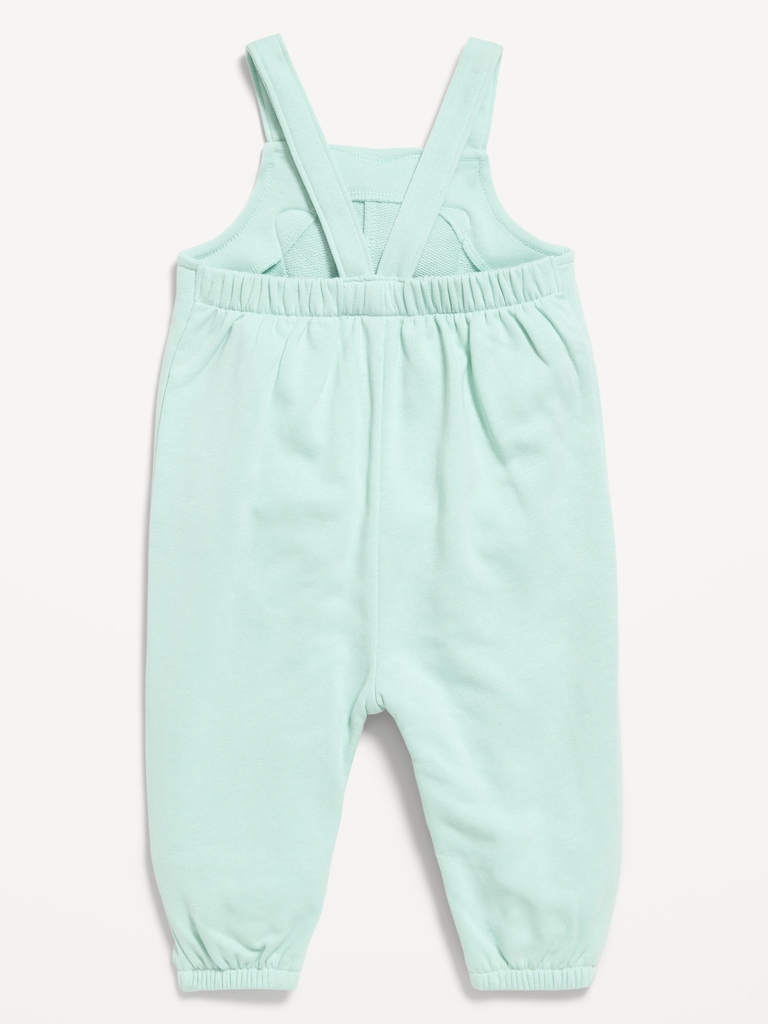 Sleeveless French-Terry Jumpsuit for Baby