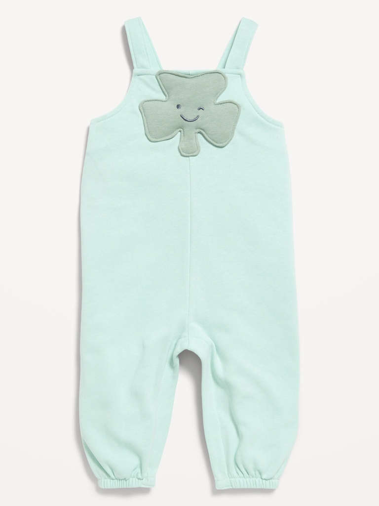 Sleeveless French-Terry Jumpsuit for Baby