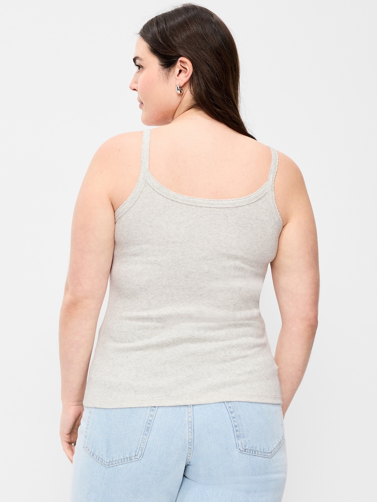 Rib-Knit Cami Tank Top