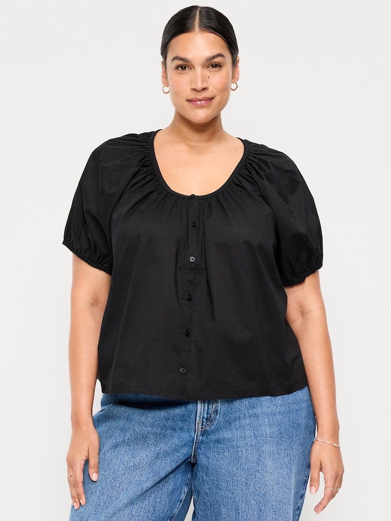 Airy Button-Down Top