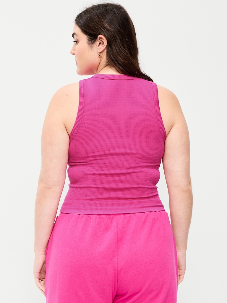 Exhale Seamless Fitted Rib Tank