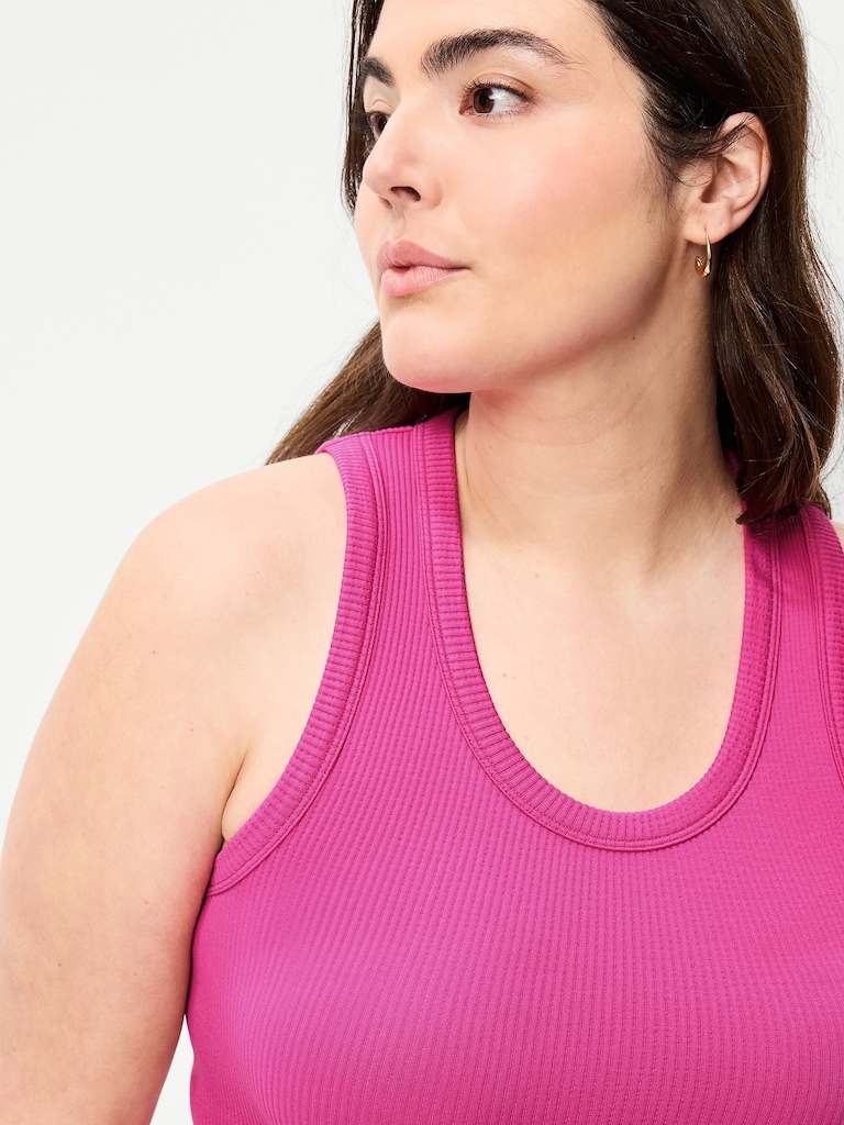 Exhale Seamless Fitted Rib Tank