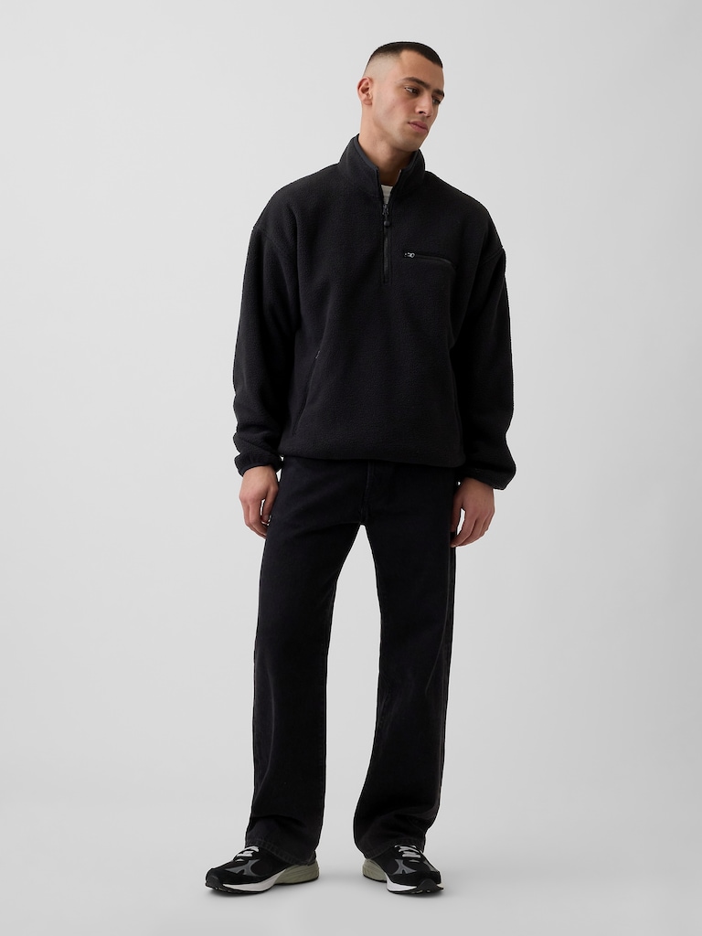 Sherpa Oversized Half-Zip Pullover