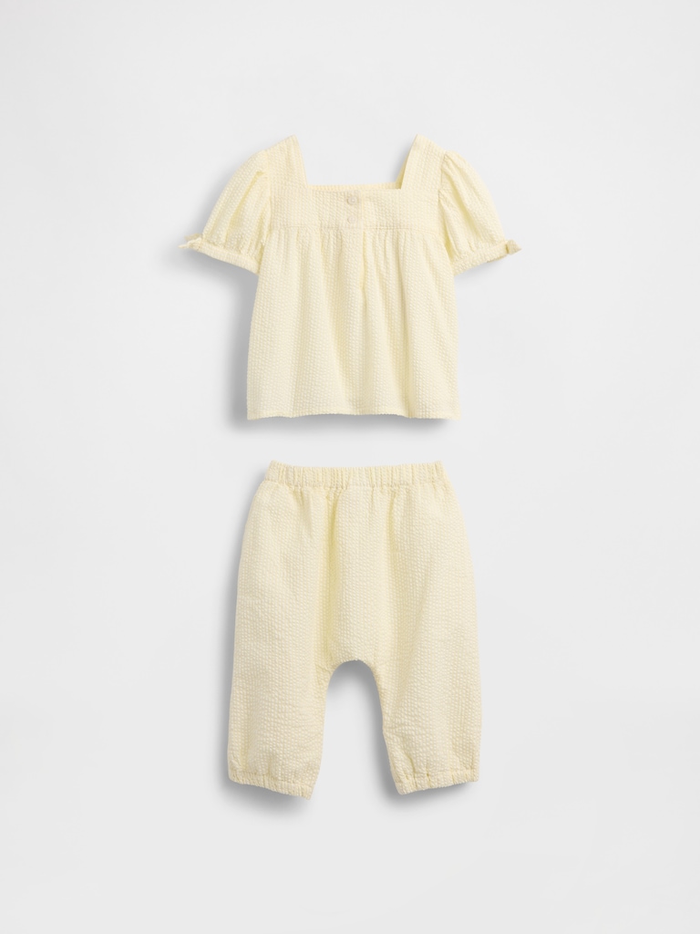Baby Seersucker Outfit Set