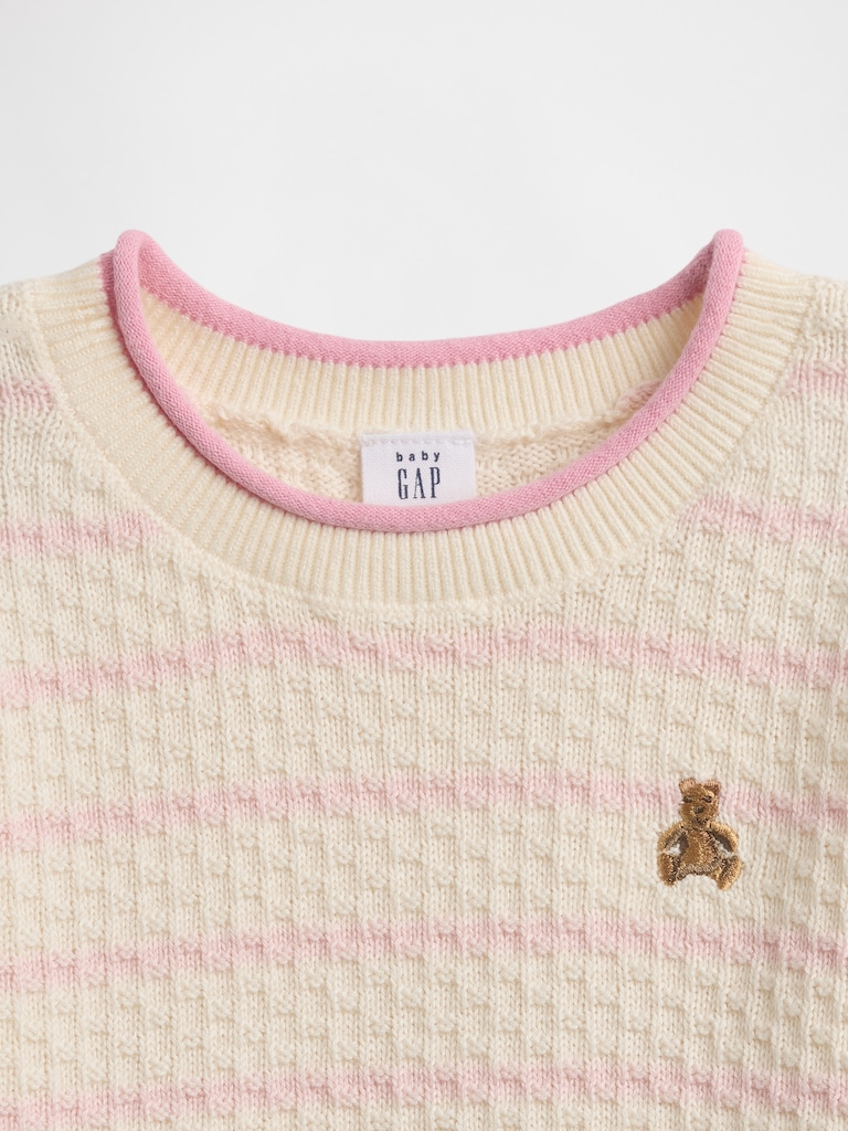 Baby Crochet Sweater Outfit Set