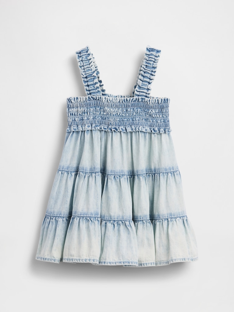 Baby Denim Tiered Dress