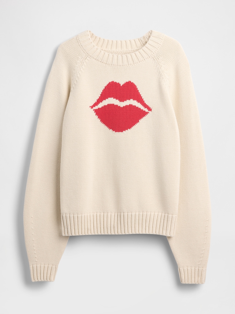 100% Cotton Kiss Raglan Sweater