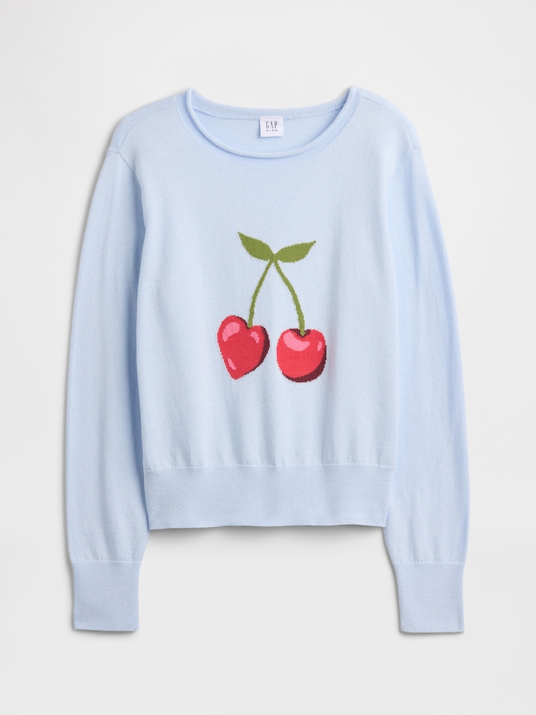 Kids Relaxed Roll-Neck Sweater