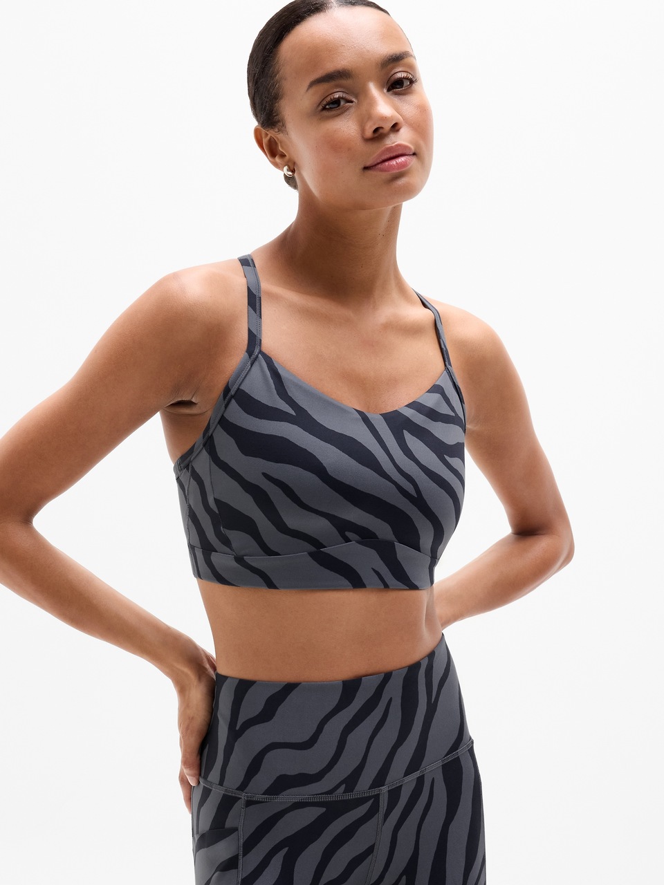 V-Neck Hardware One-Piece Swimsuit