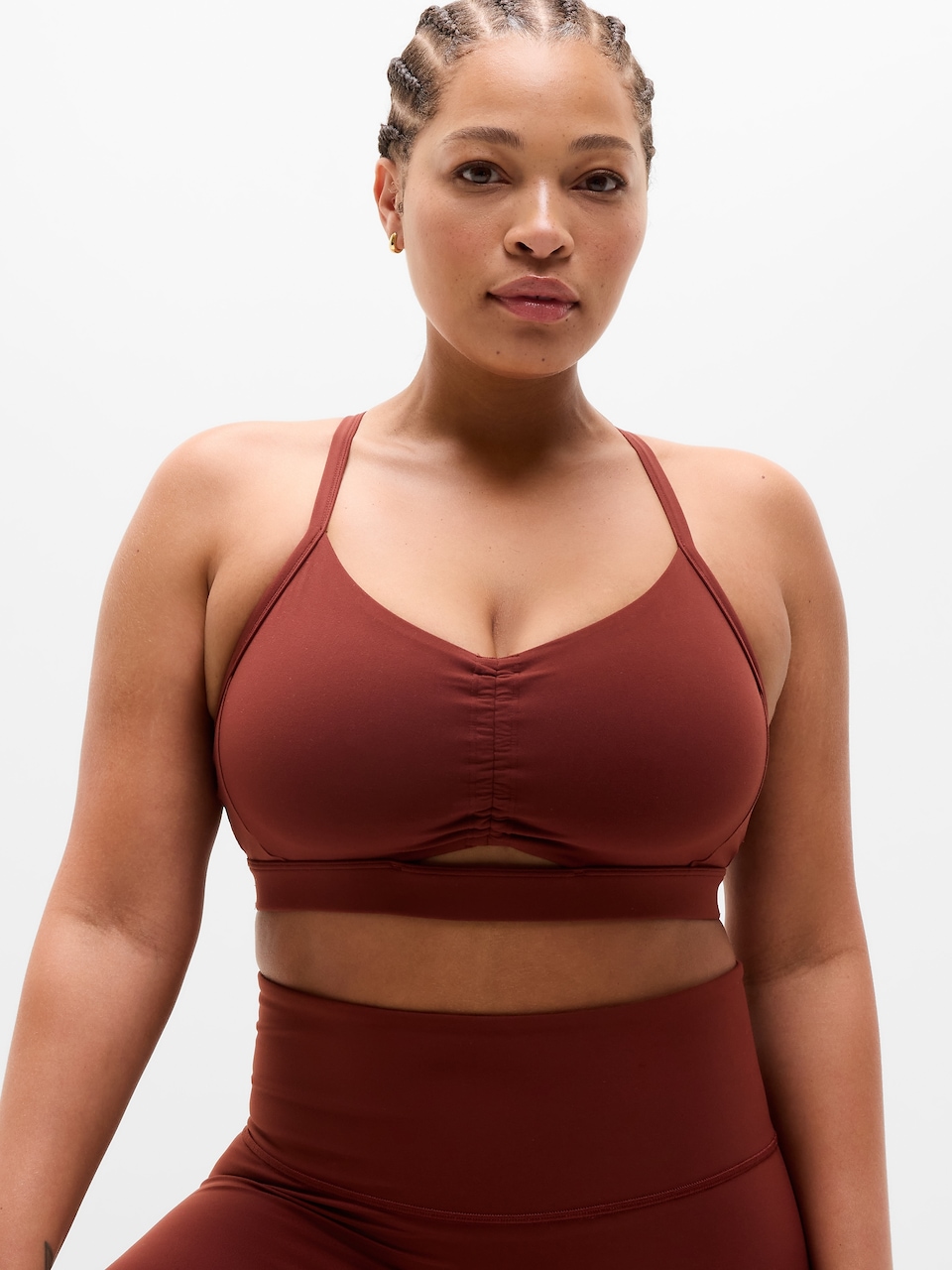 V-Neck Hardware One-Piece Swimsuit