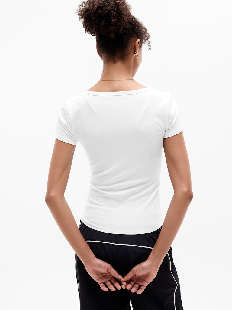 Signature Rib Scoop Tee