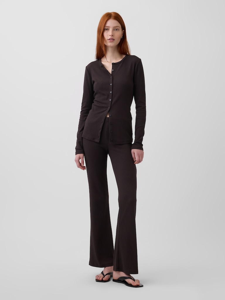 Modern Wide Rib Cardigan