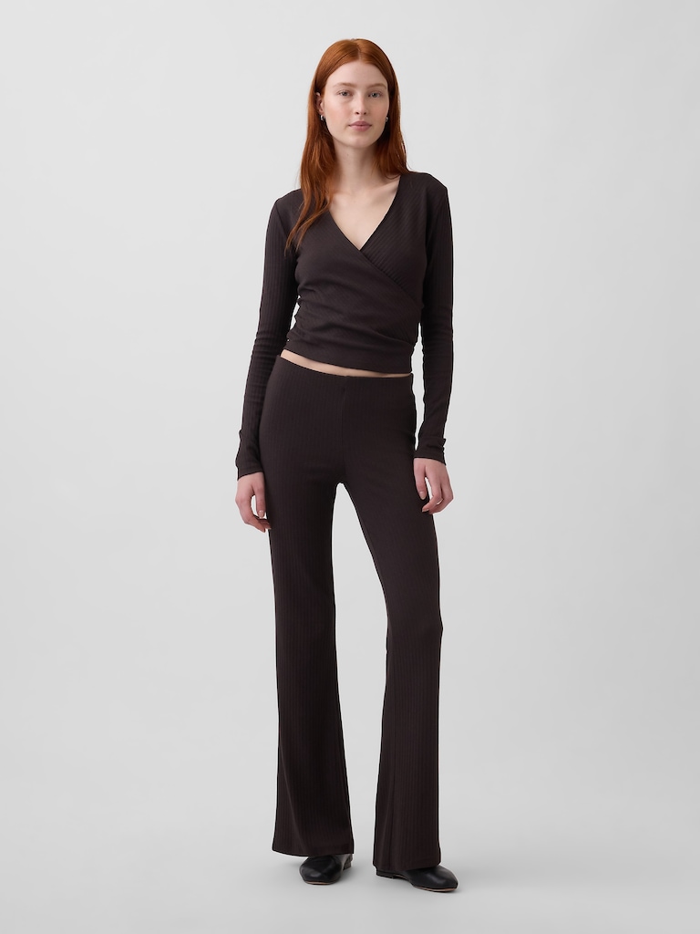 Modern Wide Rib Flare Pants