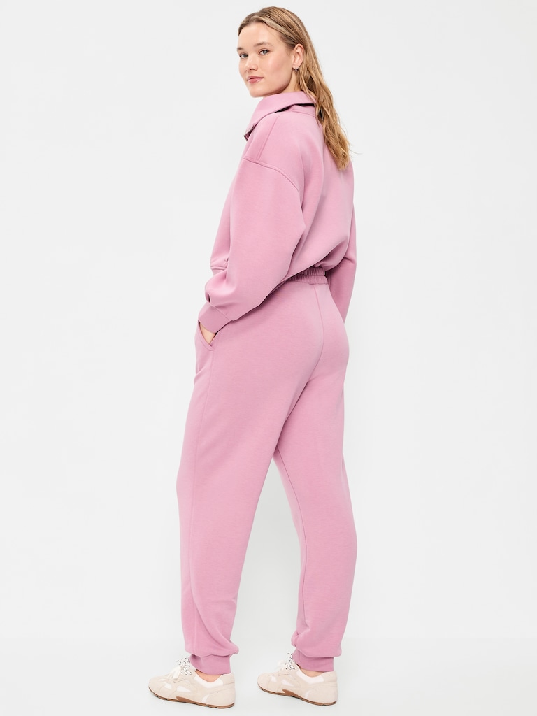 High-Waisted Bounce Fleece Jogger Sweatpants