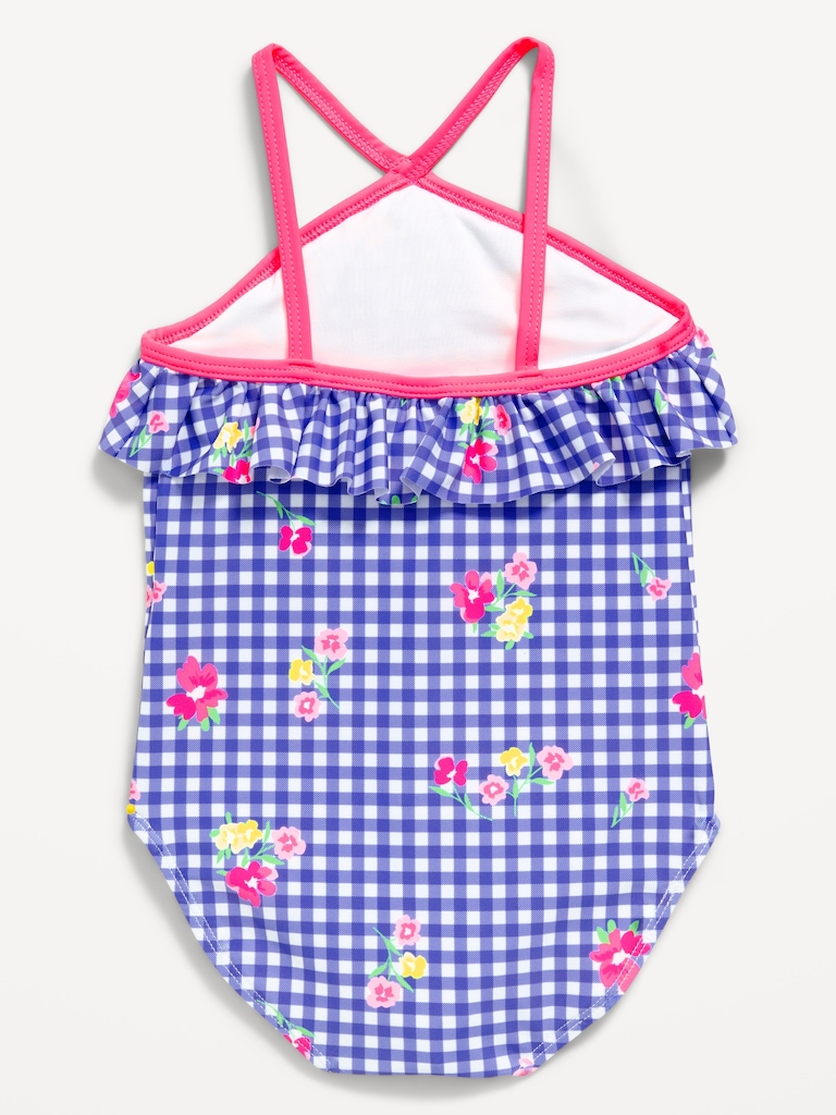 Ruffled One-Piece Swimsuit for Toddler Girls