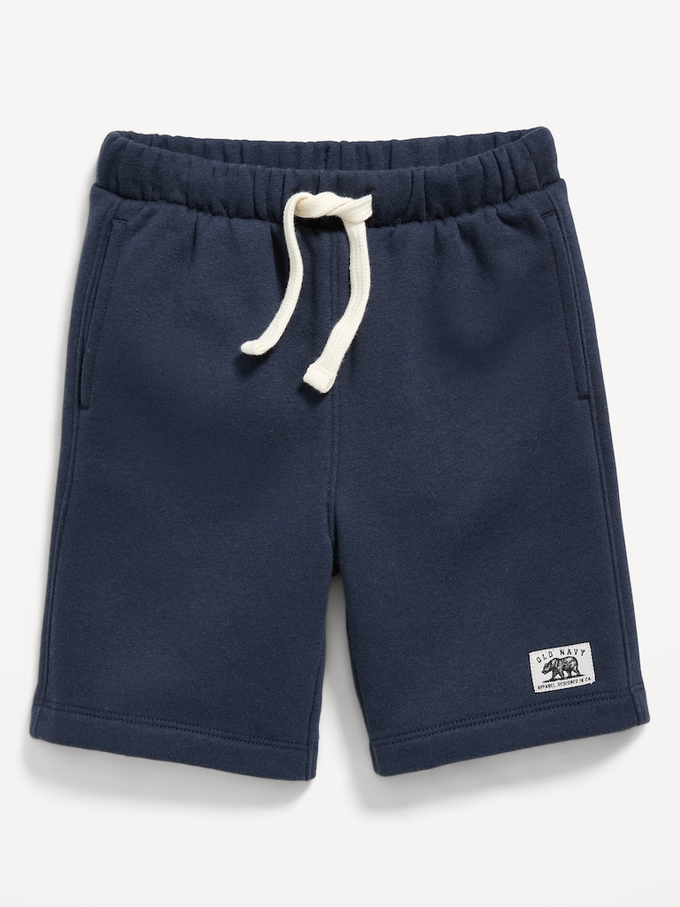Logo-Graphic Fleece Jogger Shorts for Toddler Boys
