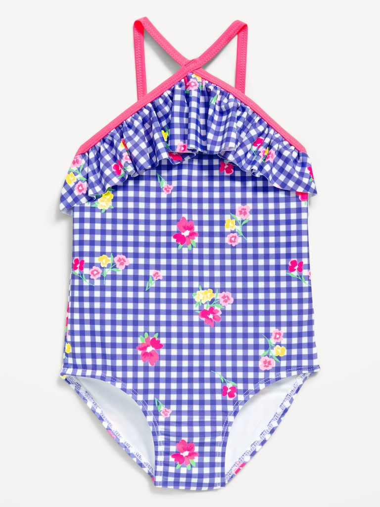 Ruffled One-Piece Swimsuit for Toddler Girls