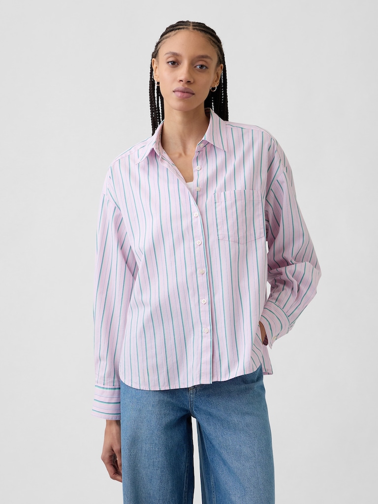 Oversized Shirt in Poplin