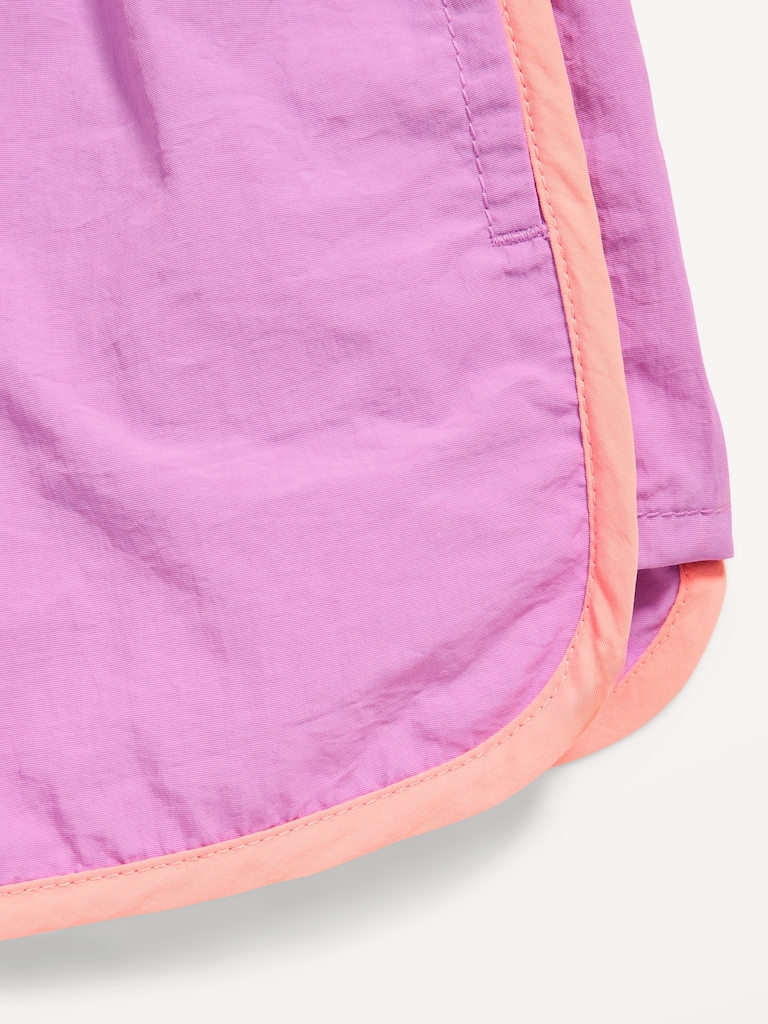 Dolphin-Hem Swim Shorts for Girls