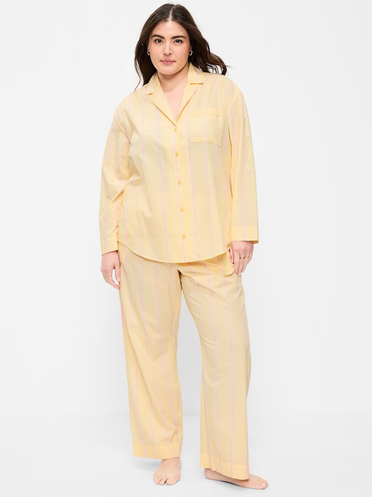 Poplin Pajama Pant Set