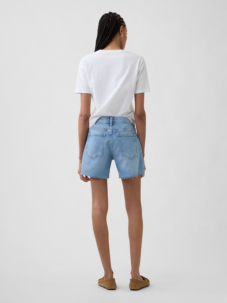 5" Mid Rise Soft Denim Shorts