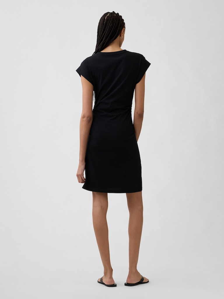 Ruched Jersey Mini Dress