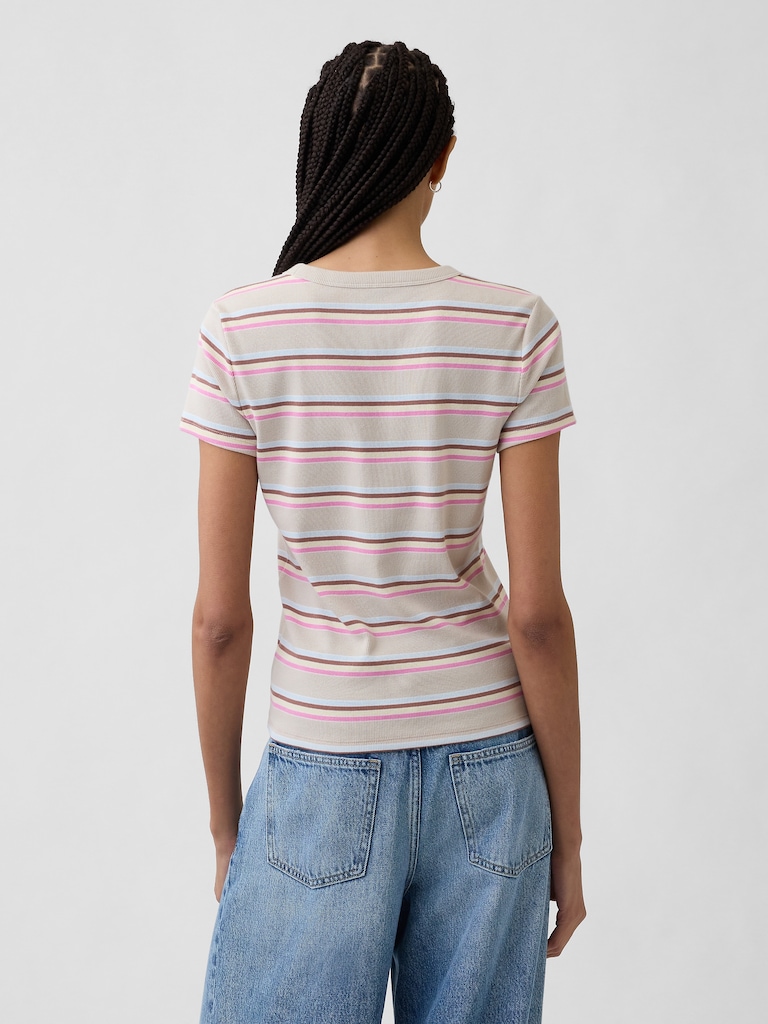 Essential Ribbed Crewneck T-Shirt