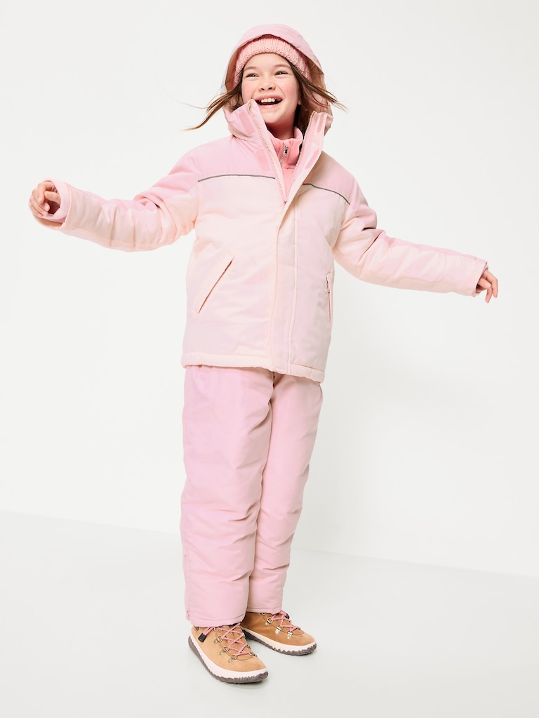 Water-Resistant 2-In-1 Snow Jacket for Girls