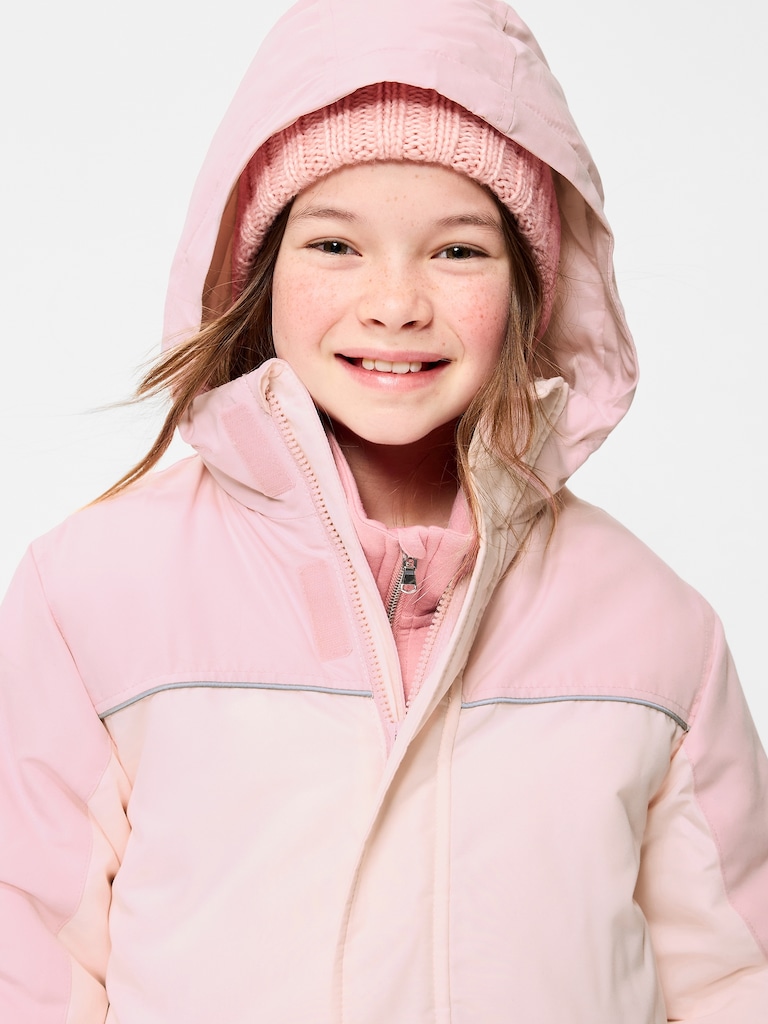 Water-Resistant 2-In-1 Snow Jacket for Girls