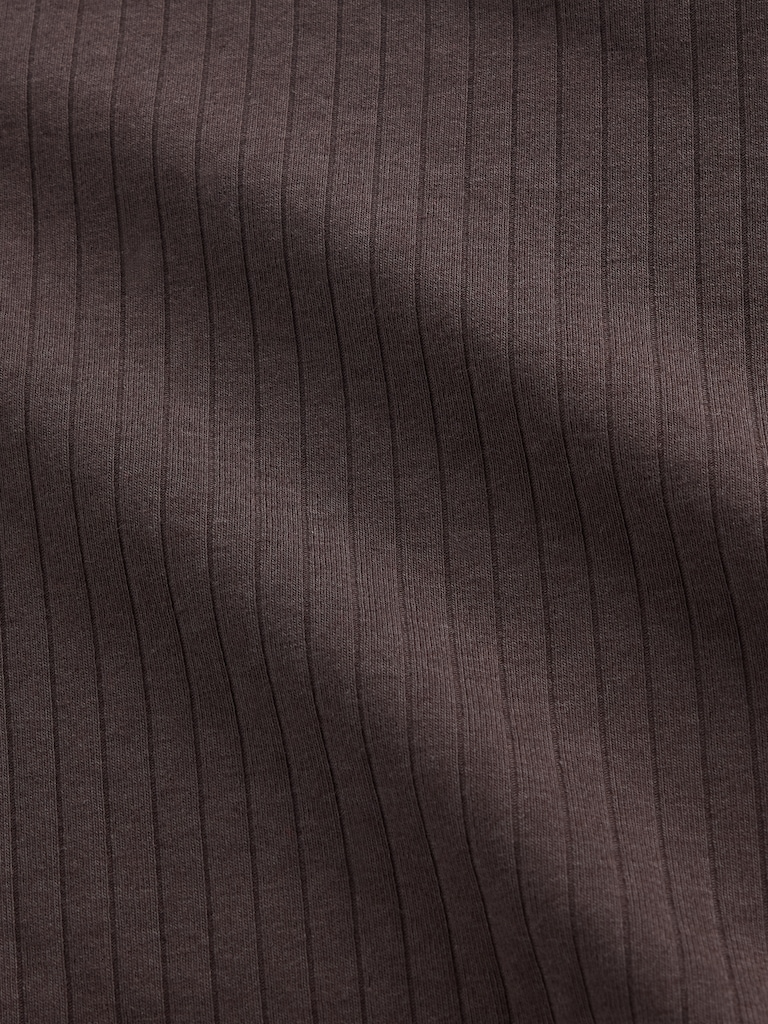 Modern Rib Envelope-Neck Top