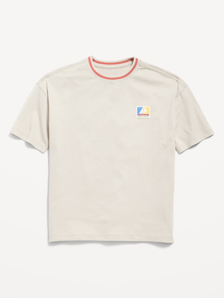 Oversized Short-Sleeve Graphic T-Shirt for Boys