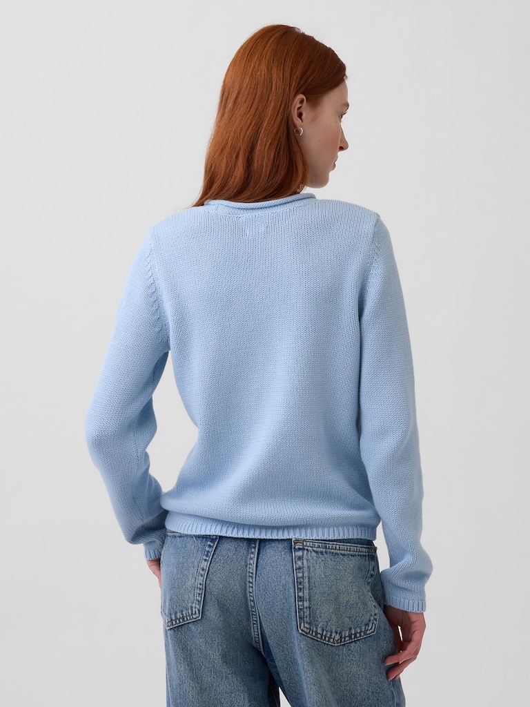 100% Cotton Rollneck Sweater