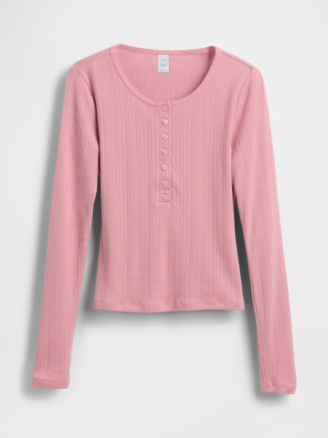 Gap × Summer Fridays Pointelle Henley PJ Top