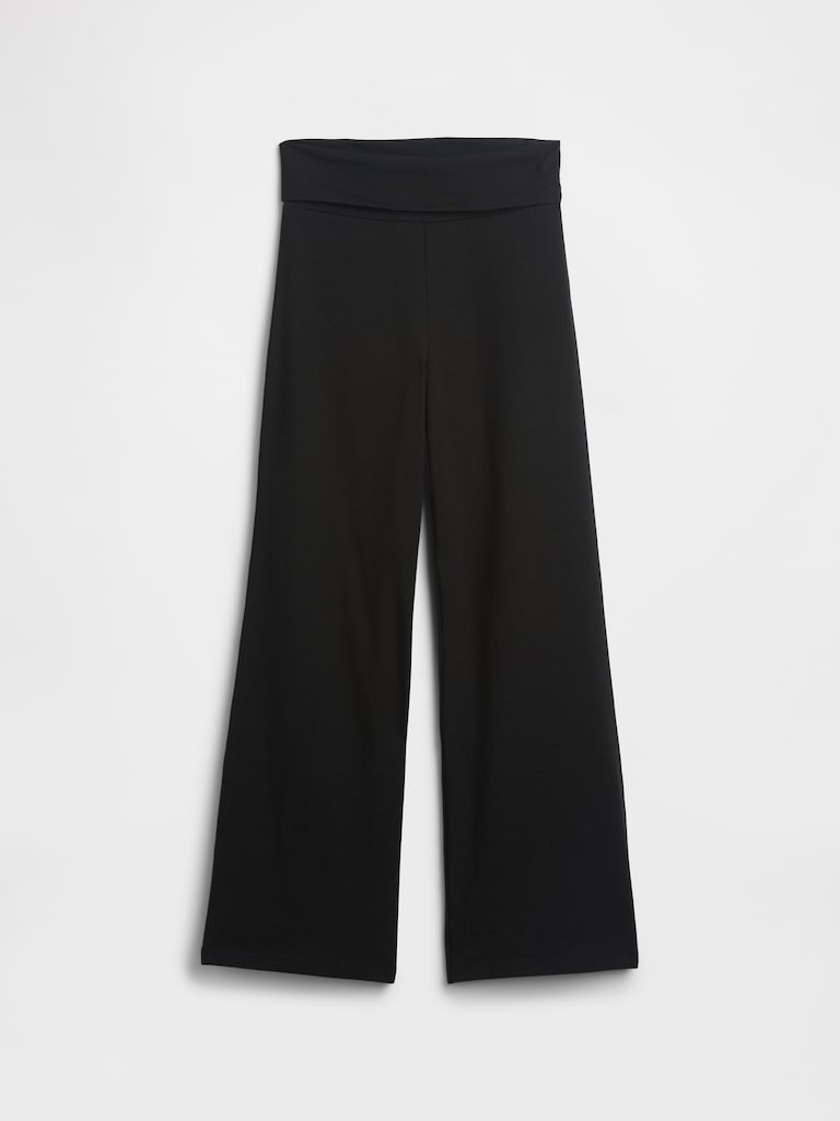 Kids Stretch Jersey Foldover Leggings