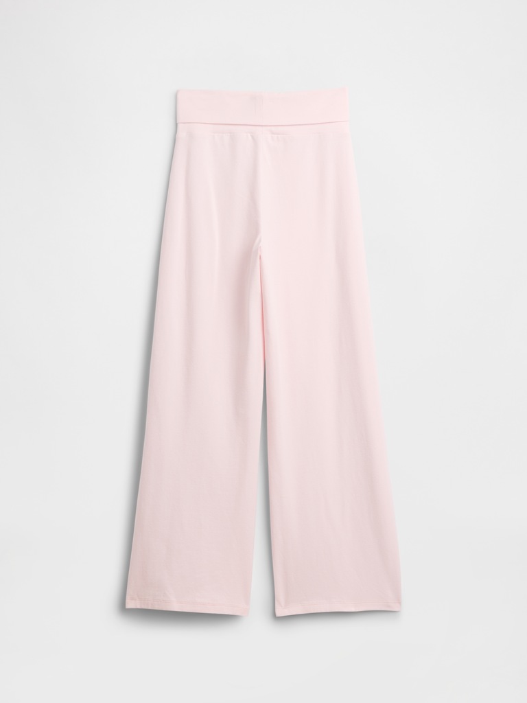 Kids Stretch Jersey Foldover Leggings