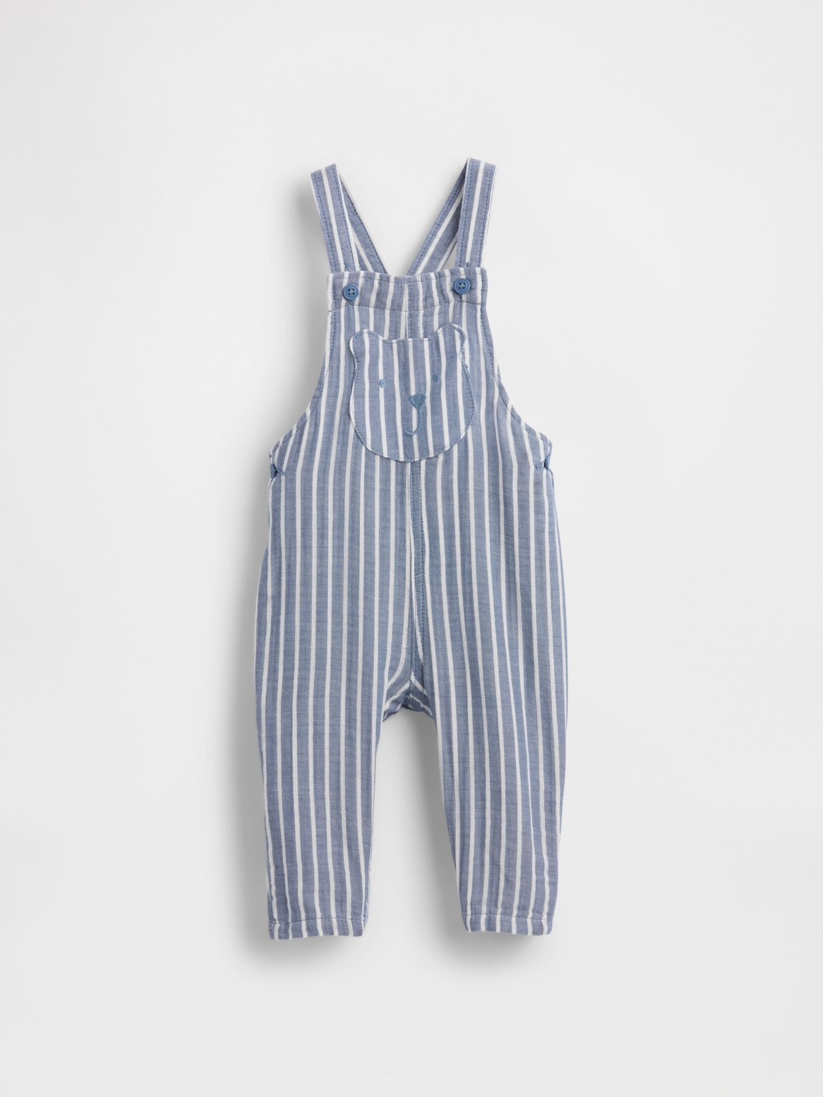 Baby Cotton-Gauze Brannan Bear Overalls