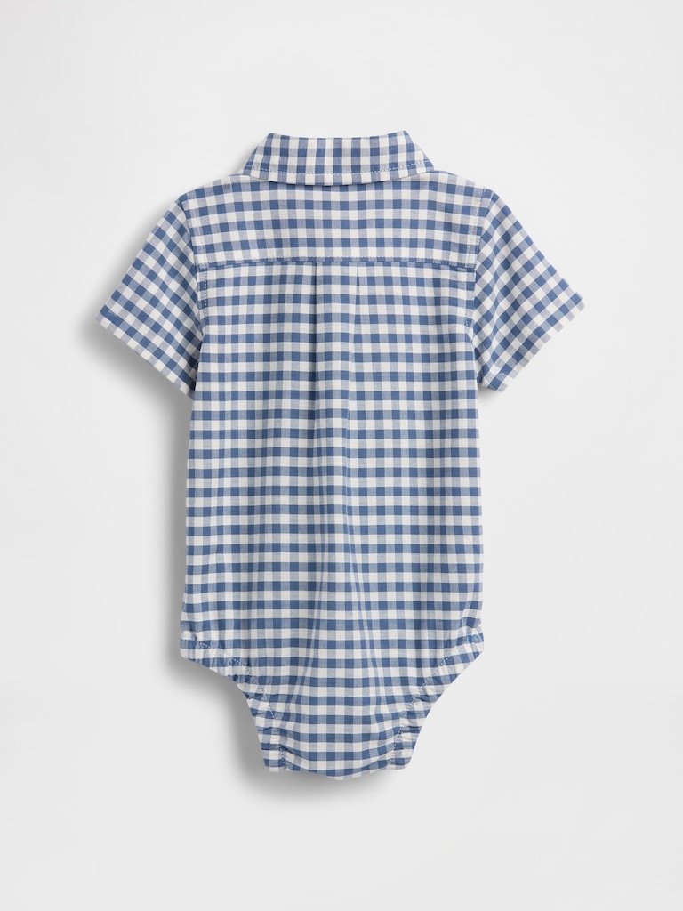 Baby Gingham Oxford Bodysuit