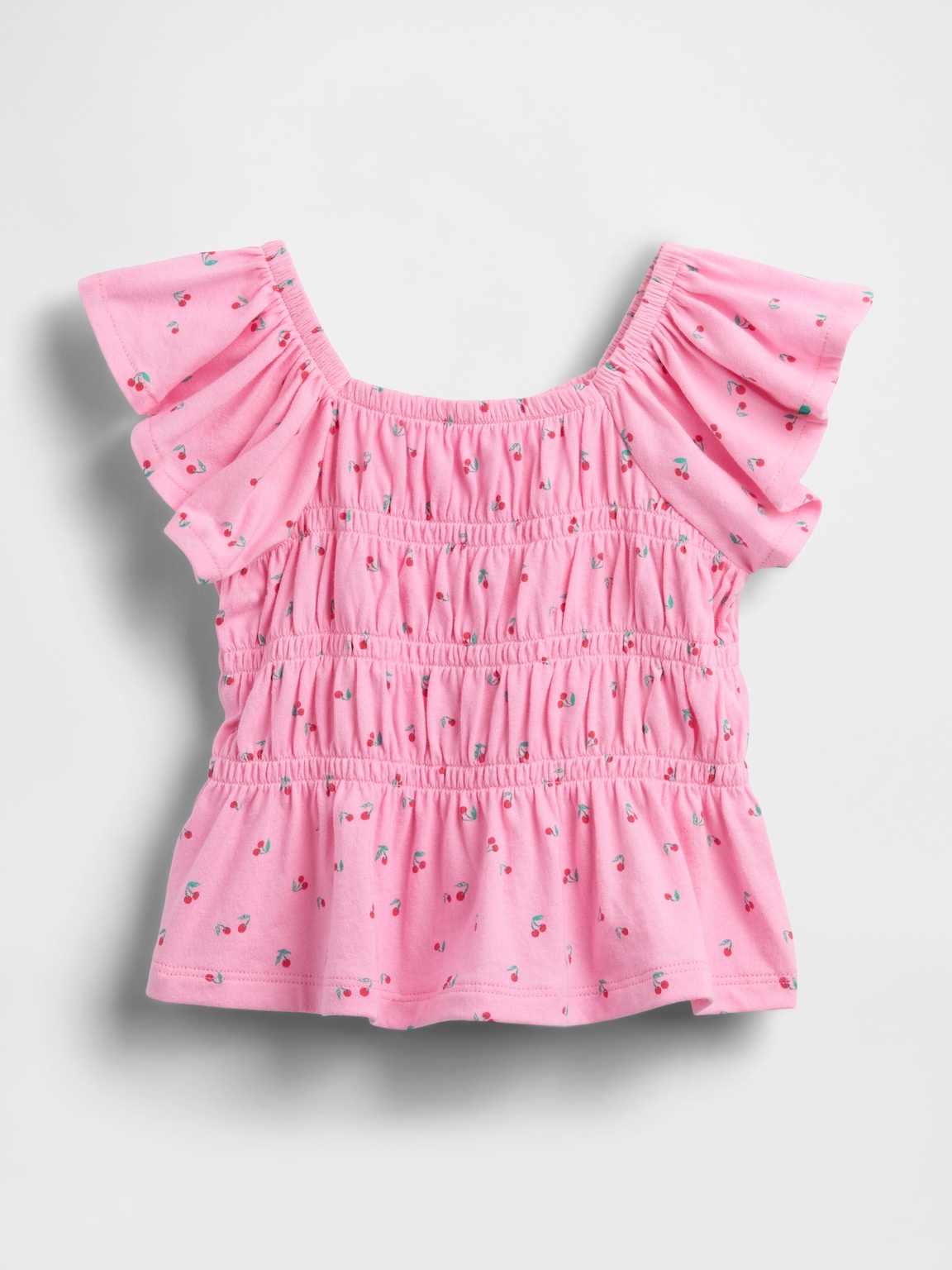 Baby & Toddler Smocked Flutter-Sleeve Top