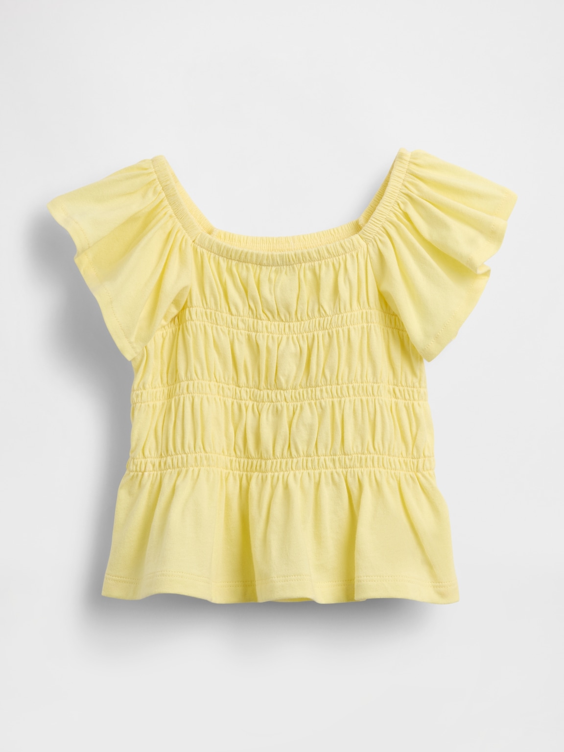 Baby & Toddler Smocked Flutter-Sleeve Top