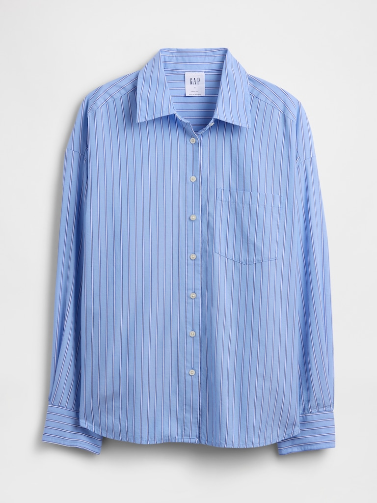 Oversized Shirt in Poplin