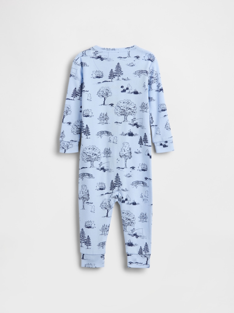 Baby Winnie The Pooh Organic Cotton One-Piece