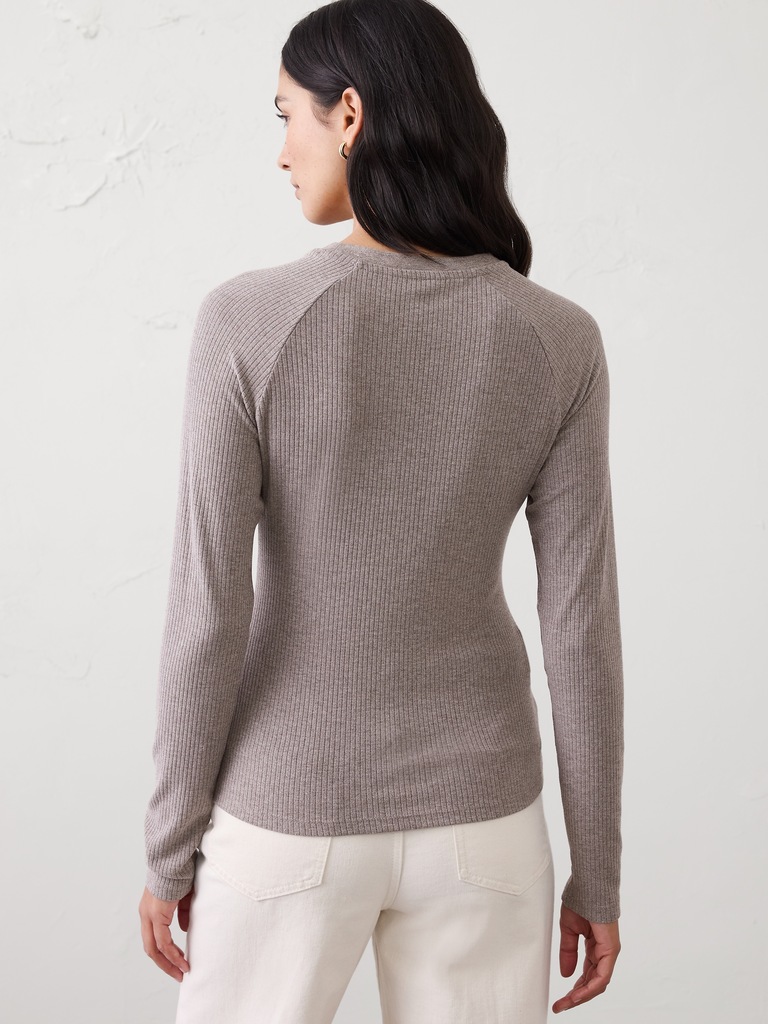 Brushed Ribbed T-Shirt