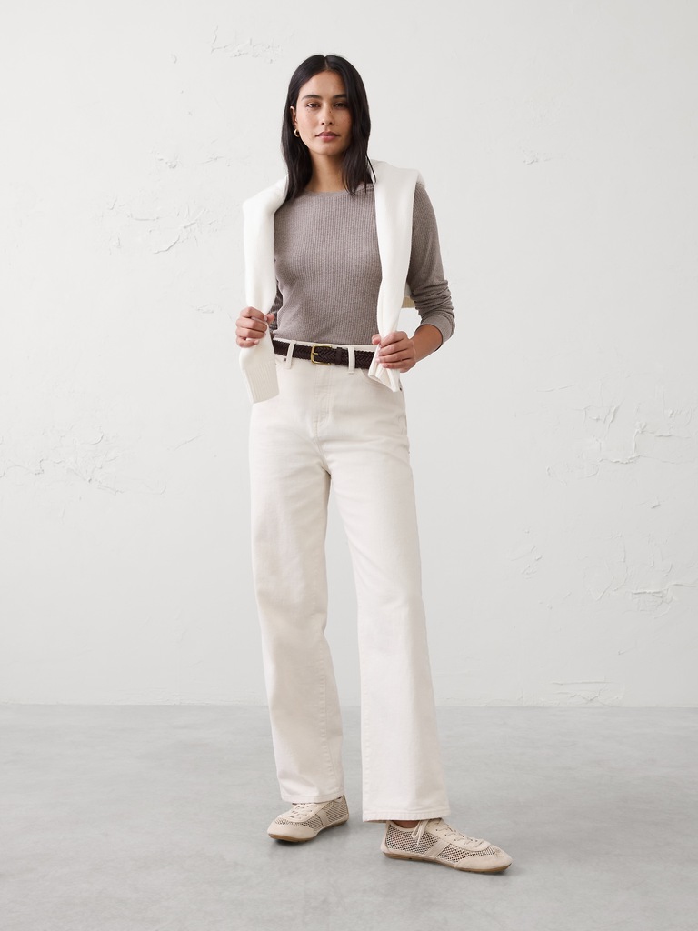 Brushed Ribbed T-Shirt