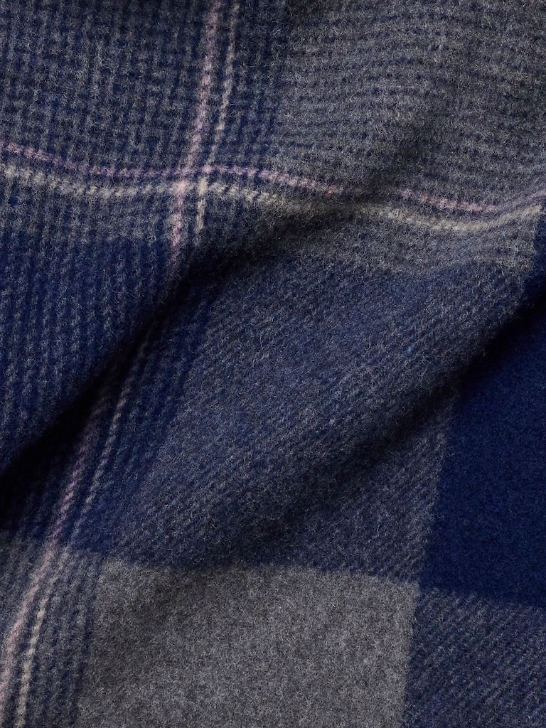 Plaid Wool-Blend Scarf