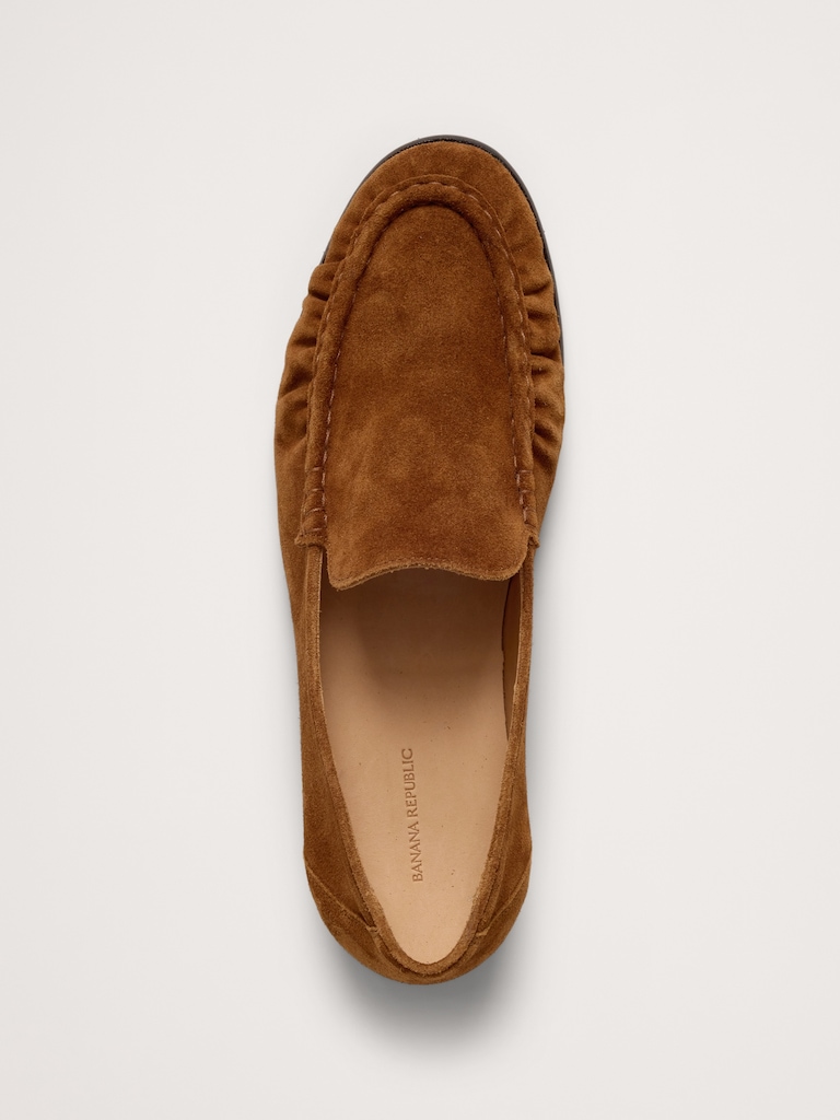Suede Moc-Toe Loafer