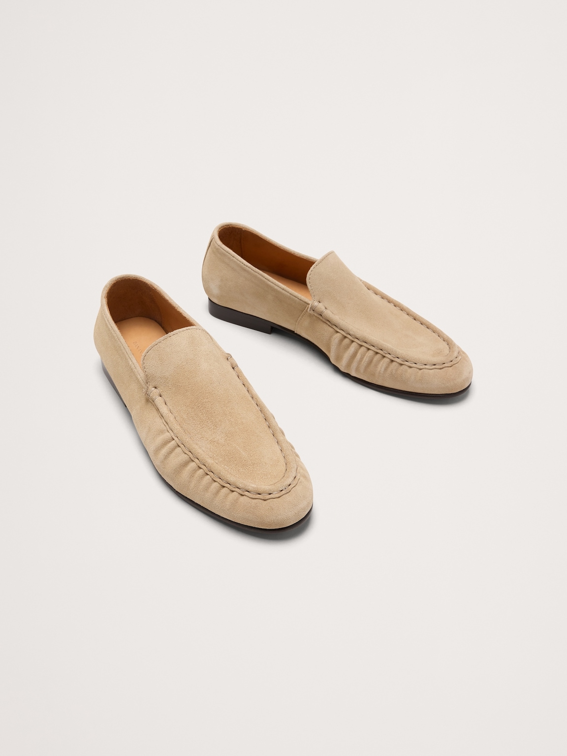 Italian Suede Moc-Toe Loafer
