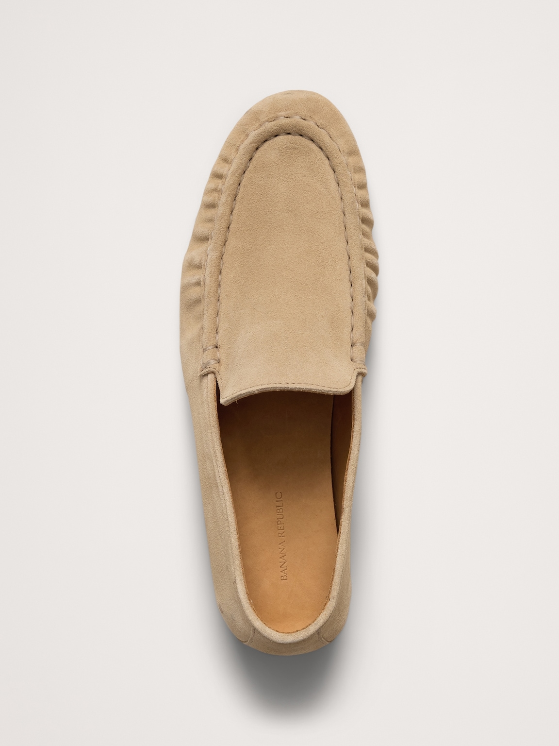 Italian Suede Moc-Toe Loafer