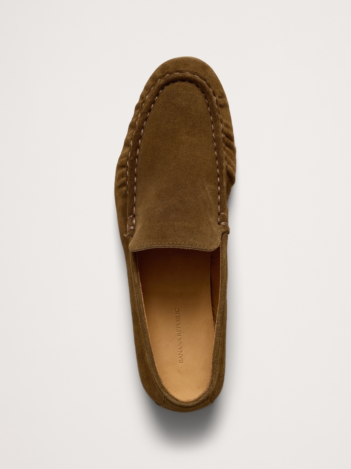 Italian Suede Moc-Toe Loafer